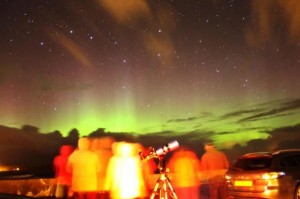 Telescope for viewing the Northern Lights