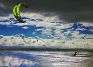 Kite surfing